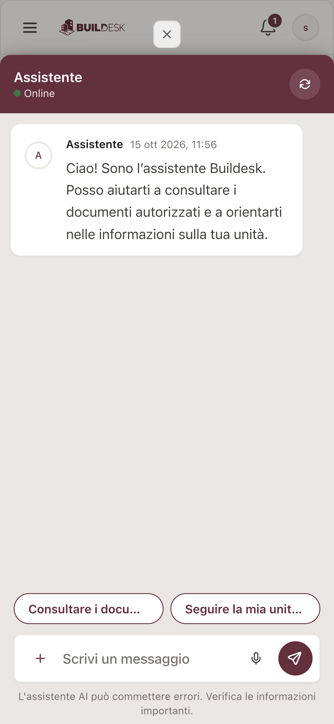Assistente Rent su smartphone